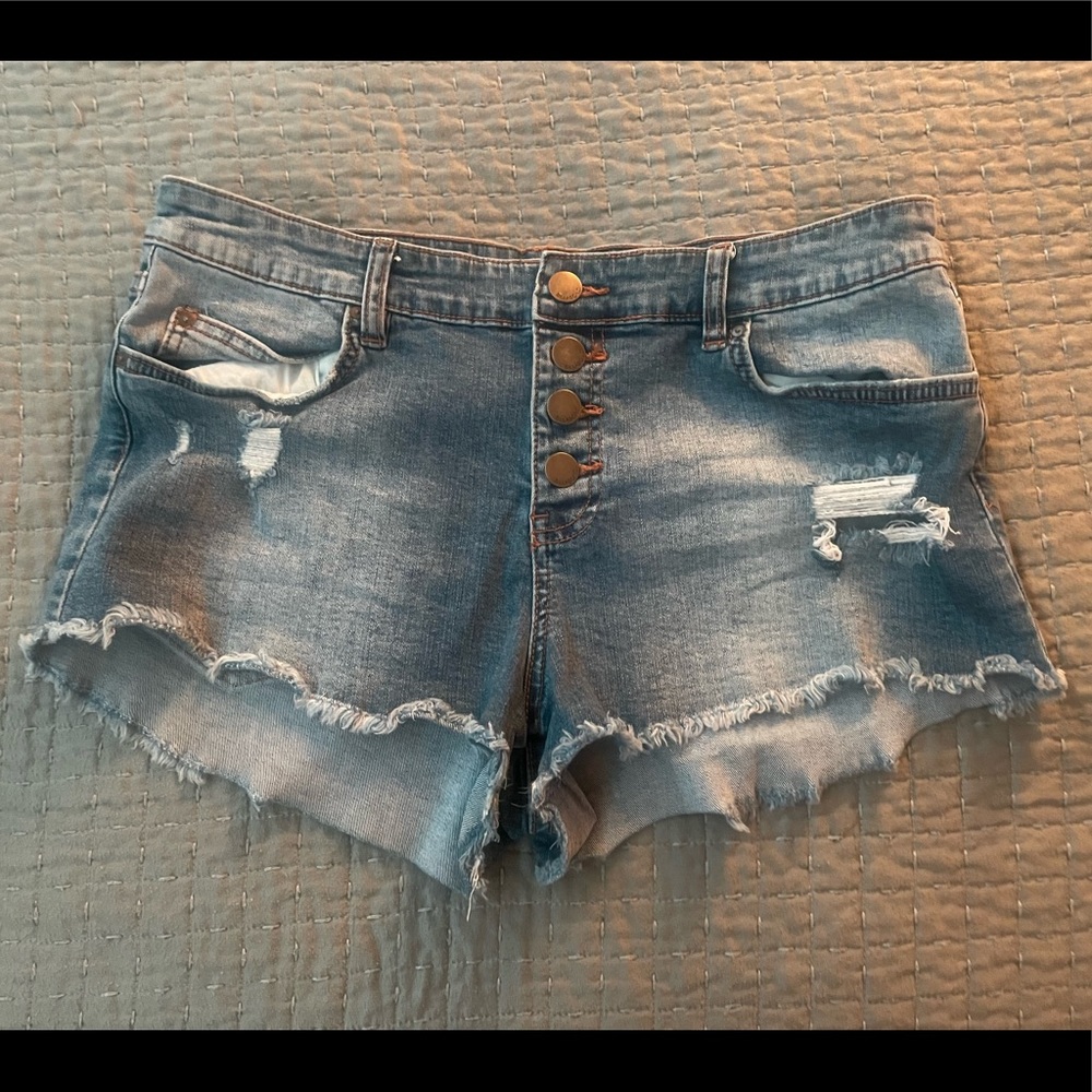 denim shorts